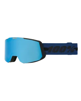 100% Snowcraft Goggle Dusty - Hiper Vermillion-Rose W/ Blue Mirror - 2024