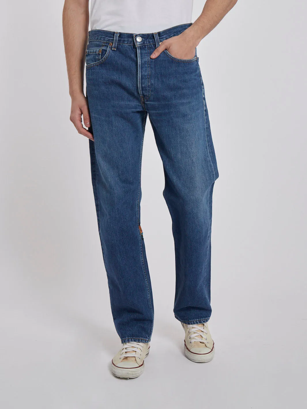 1970s Levi's 501 Jeans customised by Cavalli e Nastri