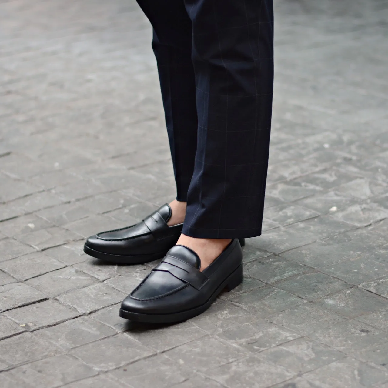 509 Penny Loafer Matt Black x Black Soles