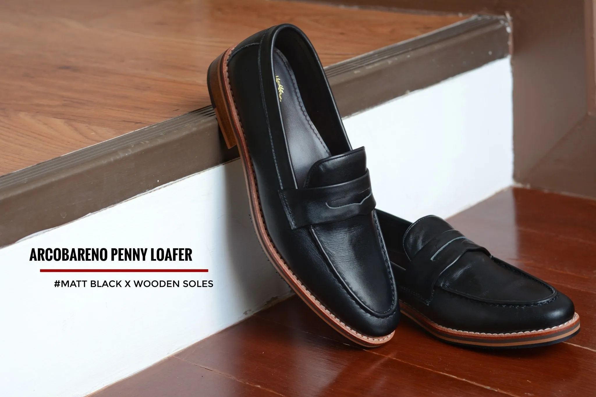 509 Penny Loafer Matt Black x Wooden Sole