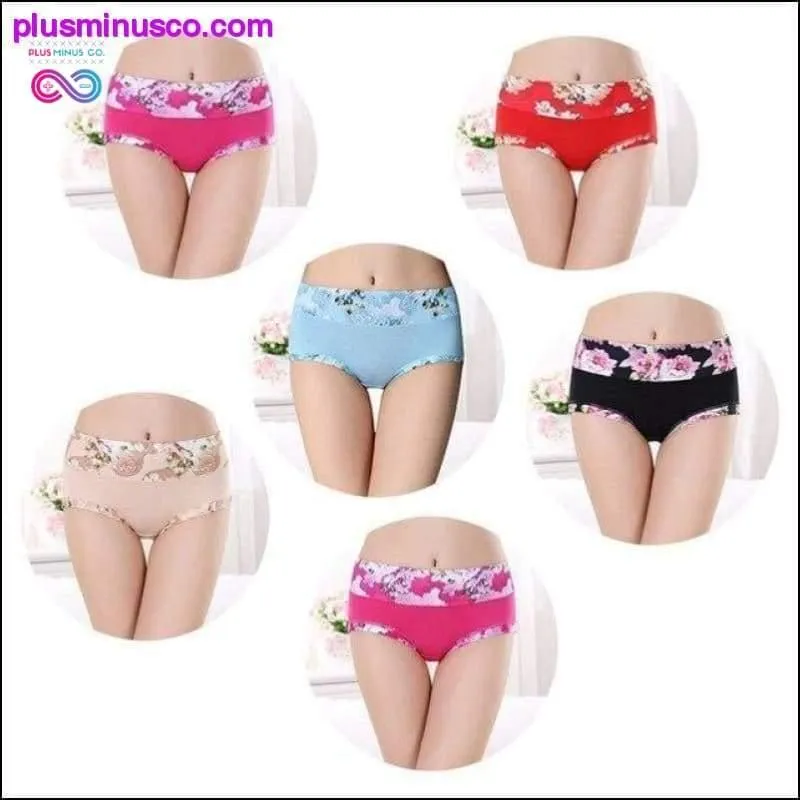 6pcs/lot Women Panties Sexy Cotton Underwear Girls Printed