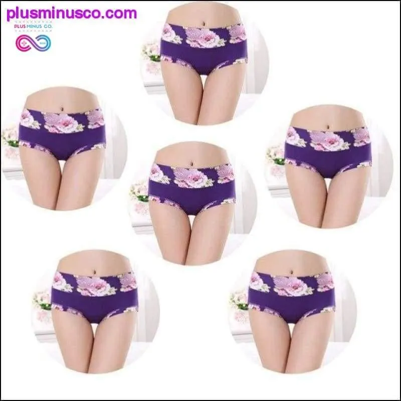 6pcs/lot Women Panties Sexy Cotton Underwear Girls Printed