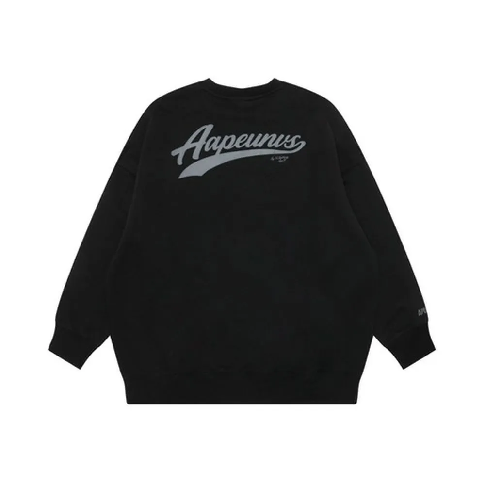 A BATHING APE  |Crew Neck Unisex Street Style Long Sleeves Plain Cotton Logo