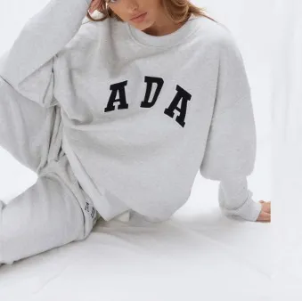 Adanola  |Unisex Street Style Long Sleeves Plain Cotton Oversized