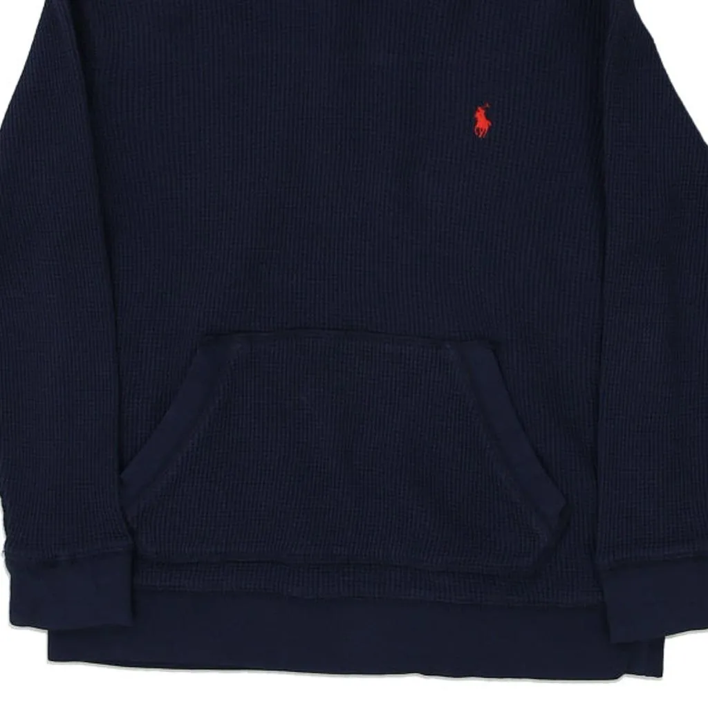 Age 6 Ralph Lauren Hoodie - Small Navy Cotton Blend