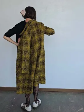 Agnes B Mohair Coat - Mustard