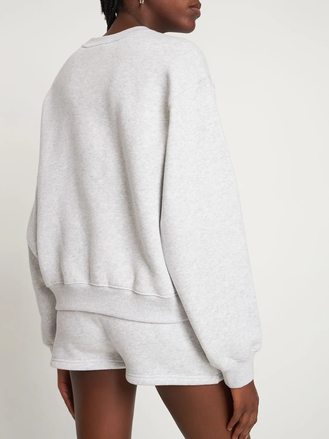 Alexander Wang  |Crew Neck Unisex Street Style Long Sleeves Plain Cotton