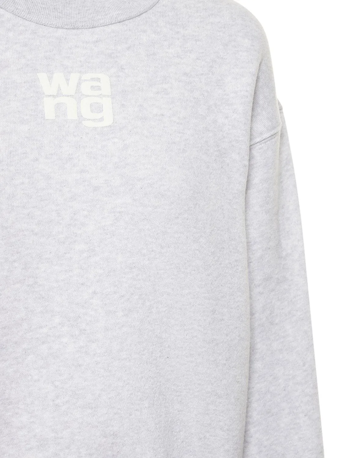 Alexander Wang  |Crew Neck Unisex Street Style Long Sleeves Plain Cotton