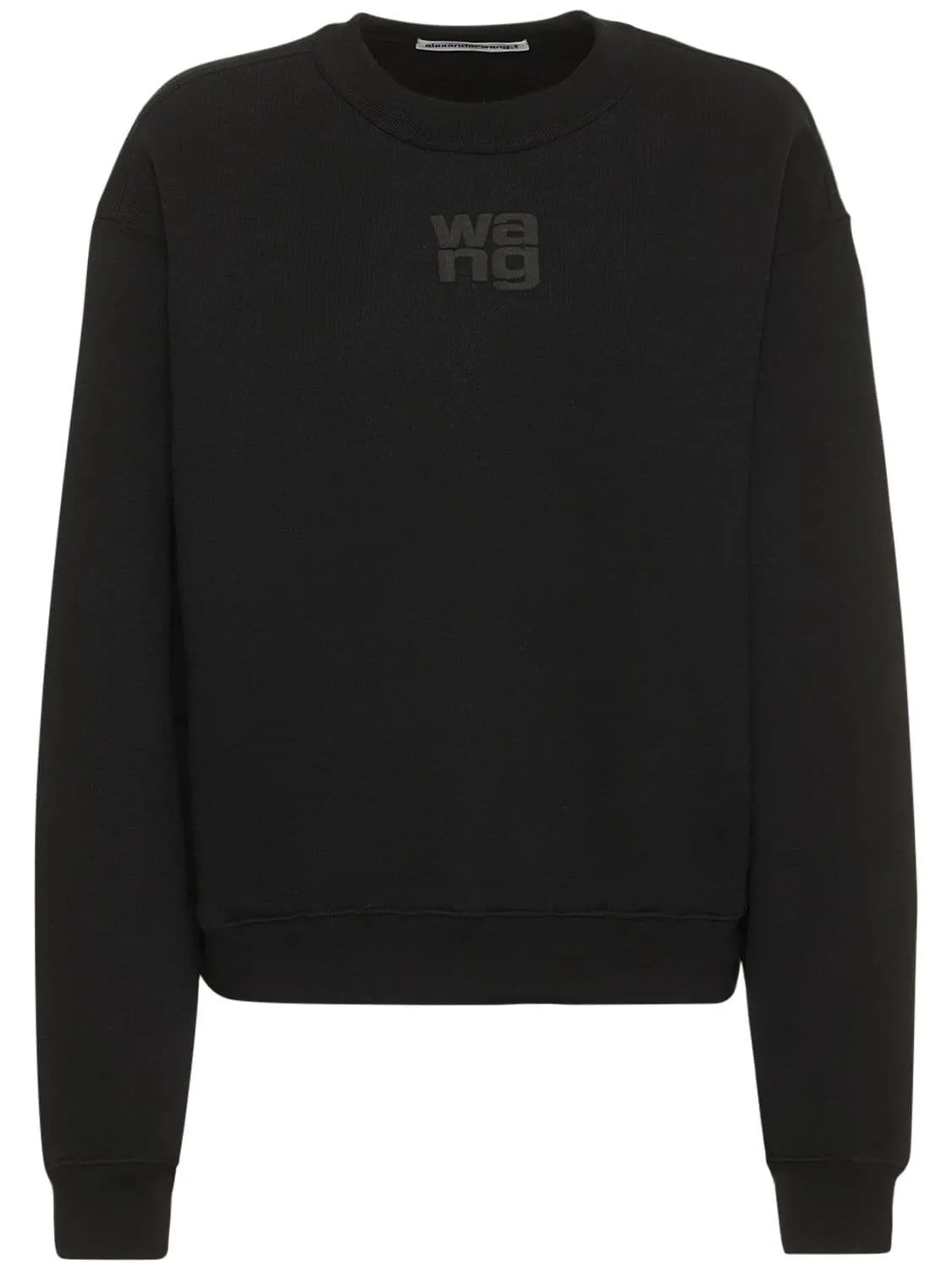 Alexander Wang  |Crew Neck Unisex Street Style Long Sleeves Plain Cotton