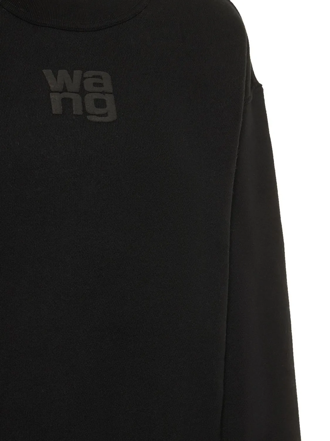 Alexander Wang  |Crew Neck Unisex Street Style Long Sleeves Plain Cotton