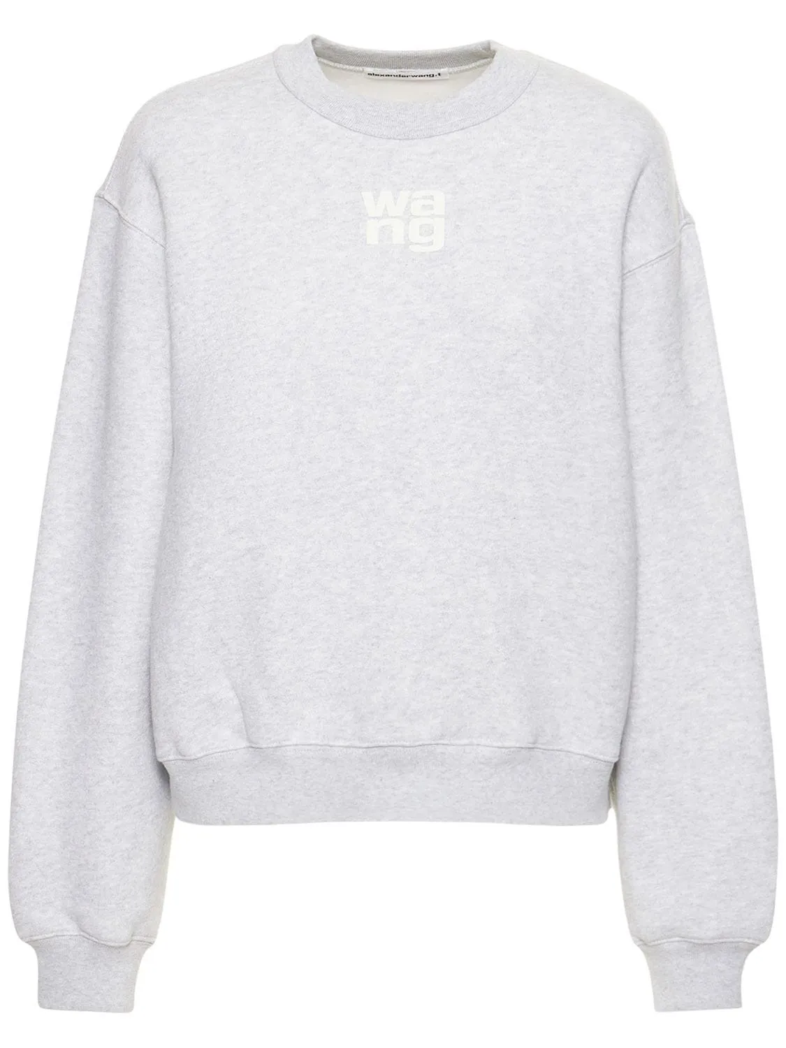 Alexander Wang  |Crew Neck Unisex Street Style Long Sleeves Plain Cotton