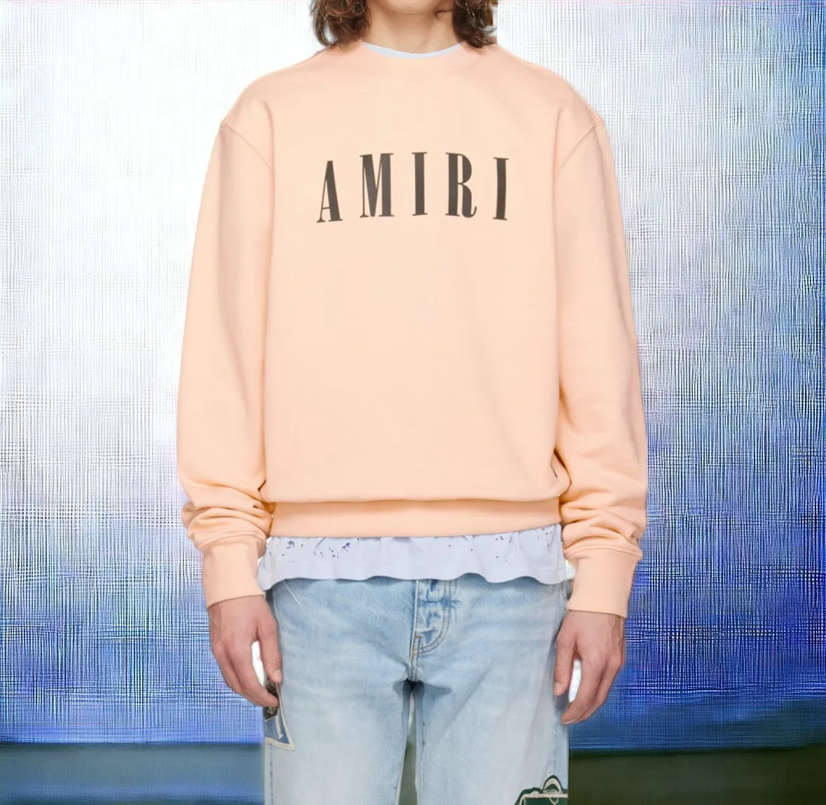 AMIRI  |Crew Neck Unisex Blended Fabrics Street Style Long Sleeves