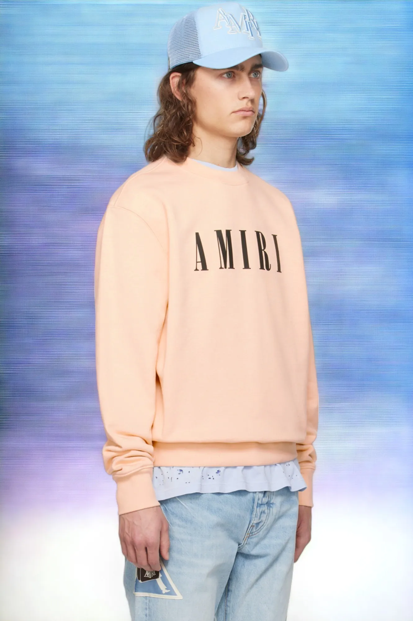 AMIRI  |Crew Neck Unisex Blended Fabrics Street Style Long Sleeves