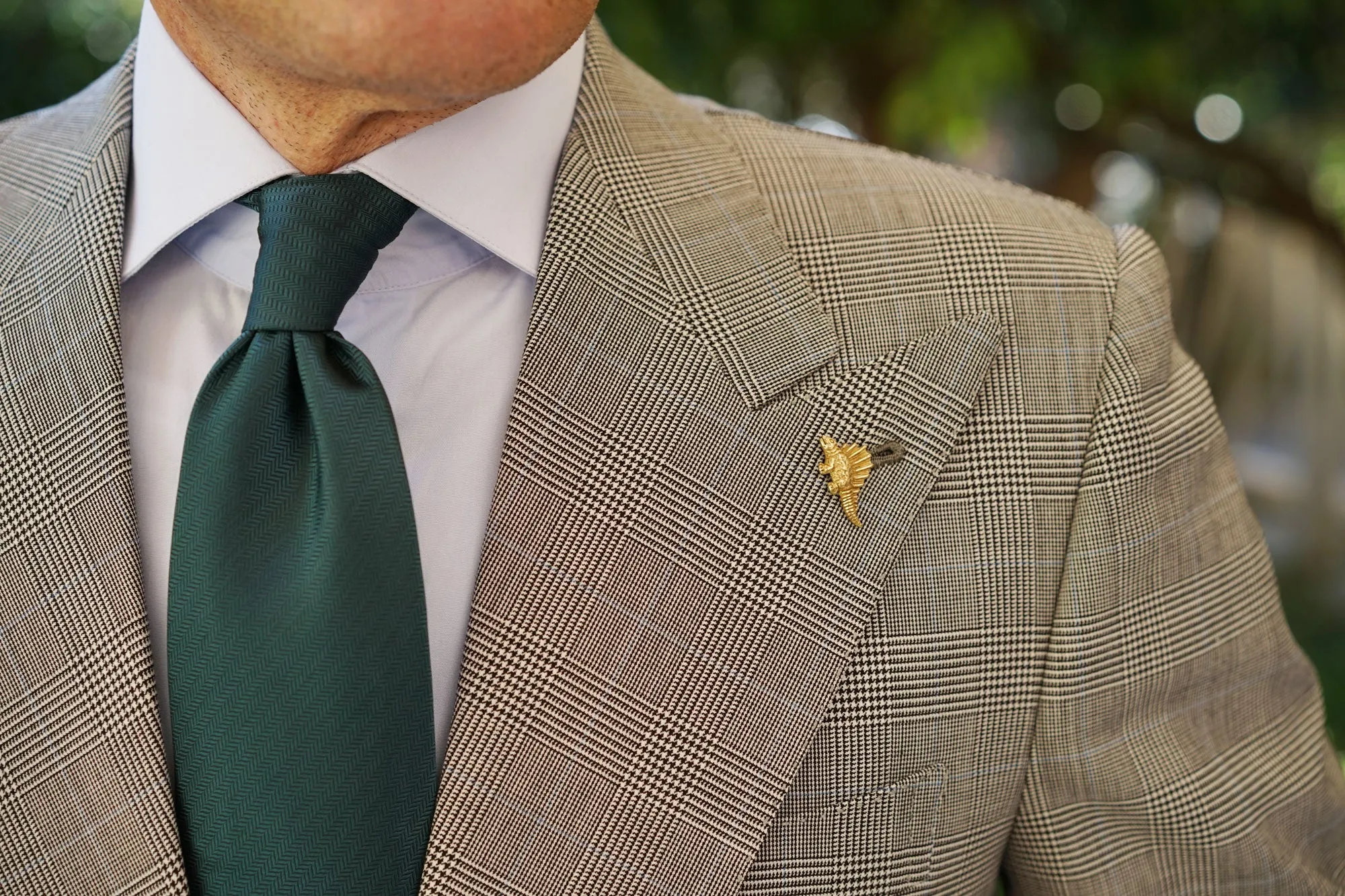 Antique Gold Stegosaurus Lapel Pin