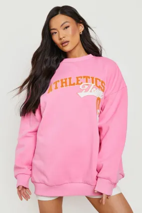 Applique Athletics Oversized Sweater