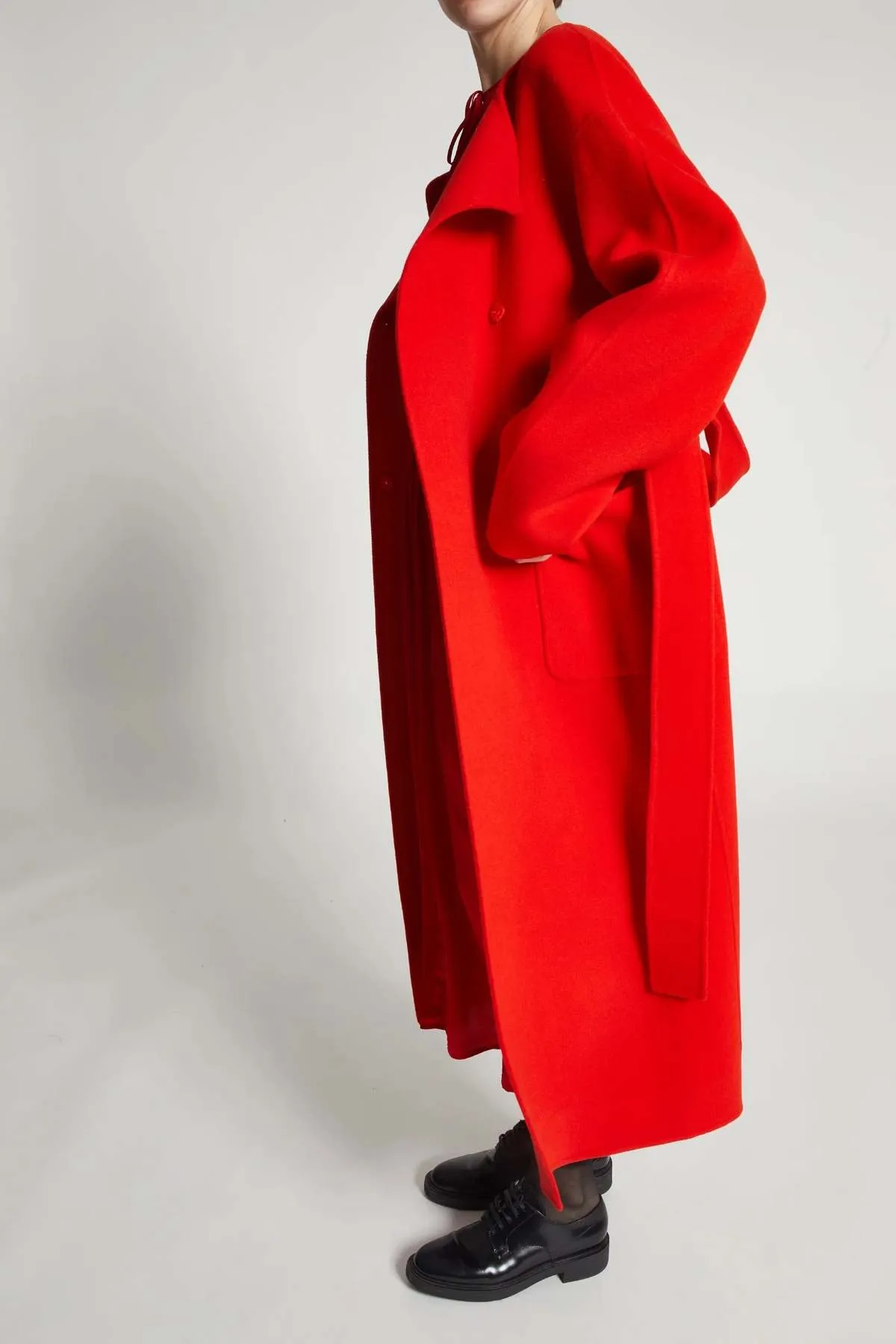 Aspen Wool Coat - Poppy