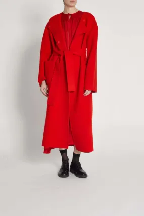 Aspen Wool Coat - Poppy