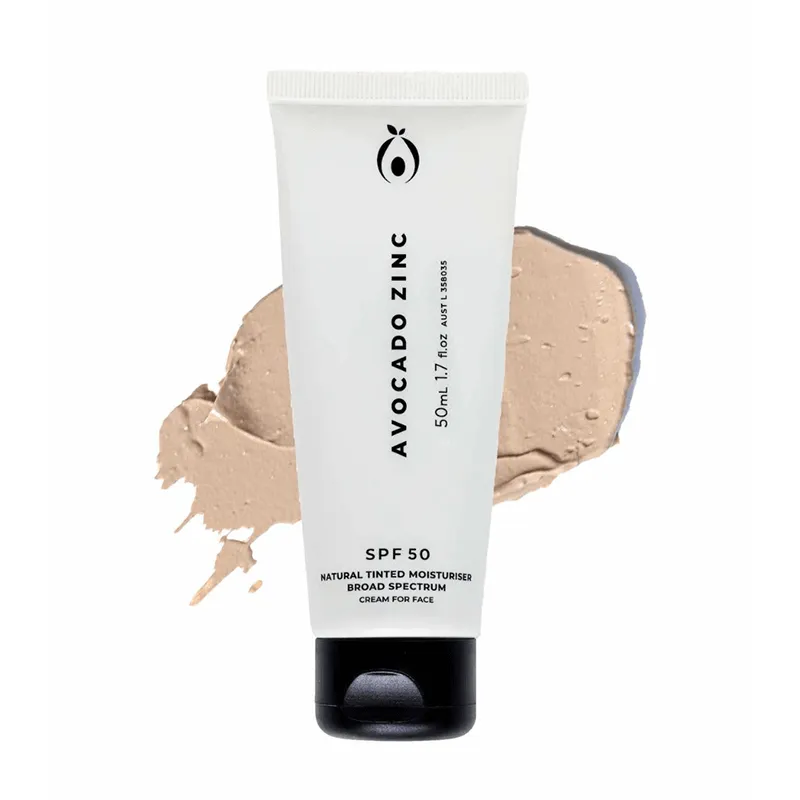 Avocado Zinc SPF 50 Natural Tinted Moisturiser