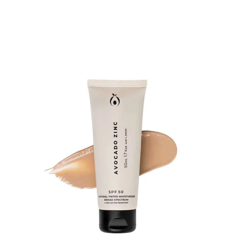 Avocado Zinc SPF 50 Natural Tinted Moisturiser