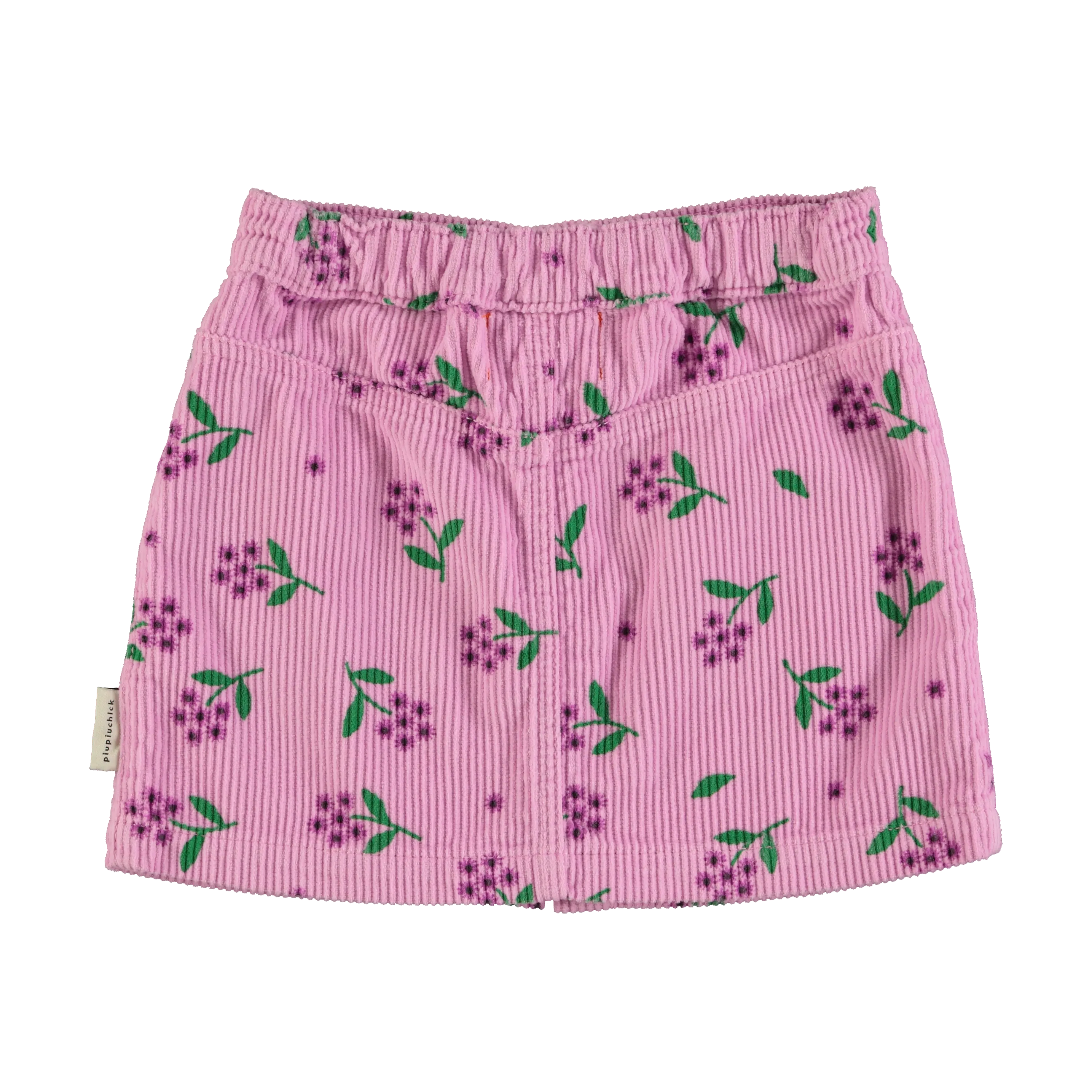 AW24.MN2412A-Pink corduroy w/ flowers allover