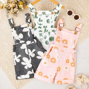 Baby Kid Girls Flower Print Rompers Wholesale 24011113