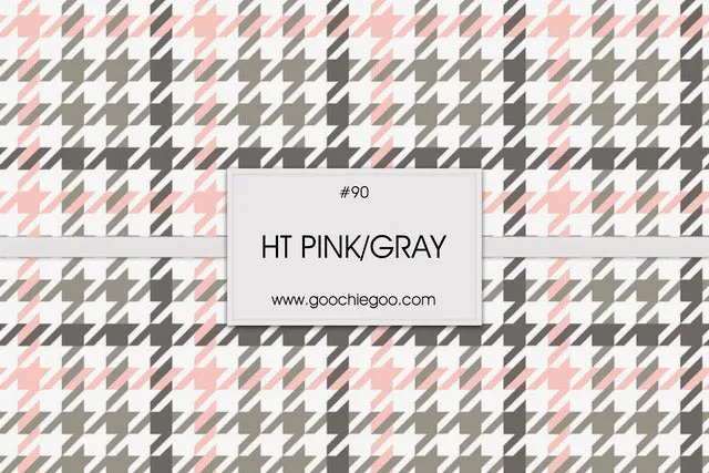 Baby Pink Houndstooth *