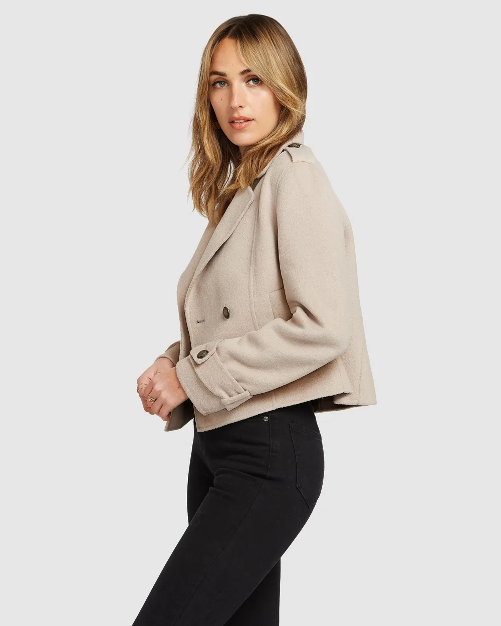 Belle & Bloom Better Off Military Peacoat