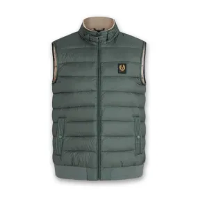 Belstaff - Circuit Down Filled Gilet in Mineral Green/Shell