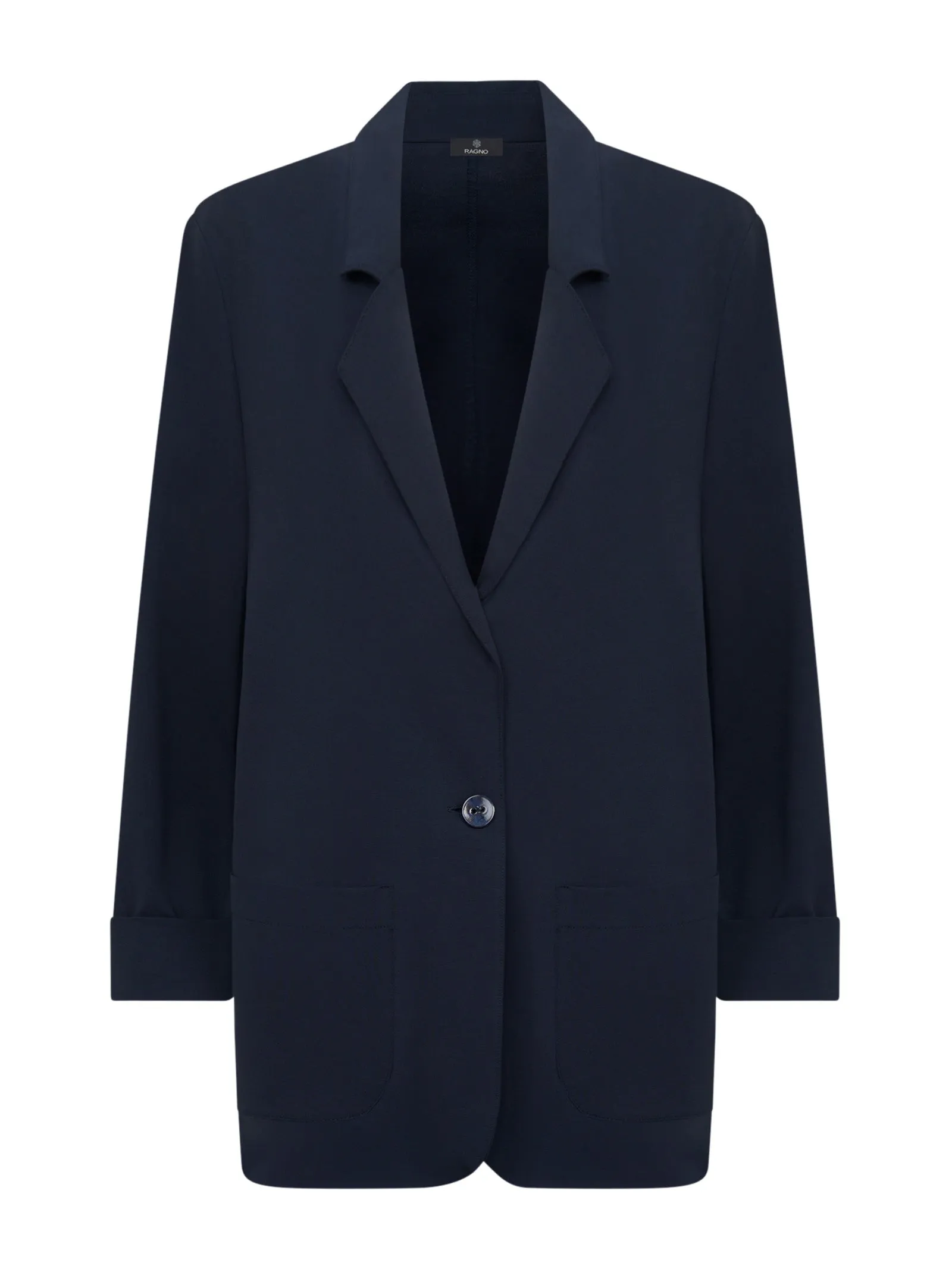 Blazer destrutturato in Compact Light - Bleu