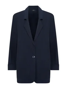 Blazer destrutturato in Compact Light - Bleu