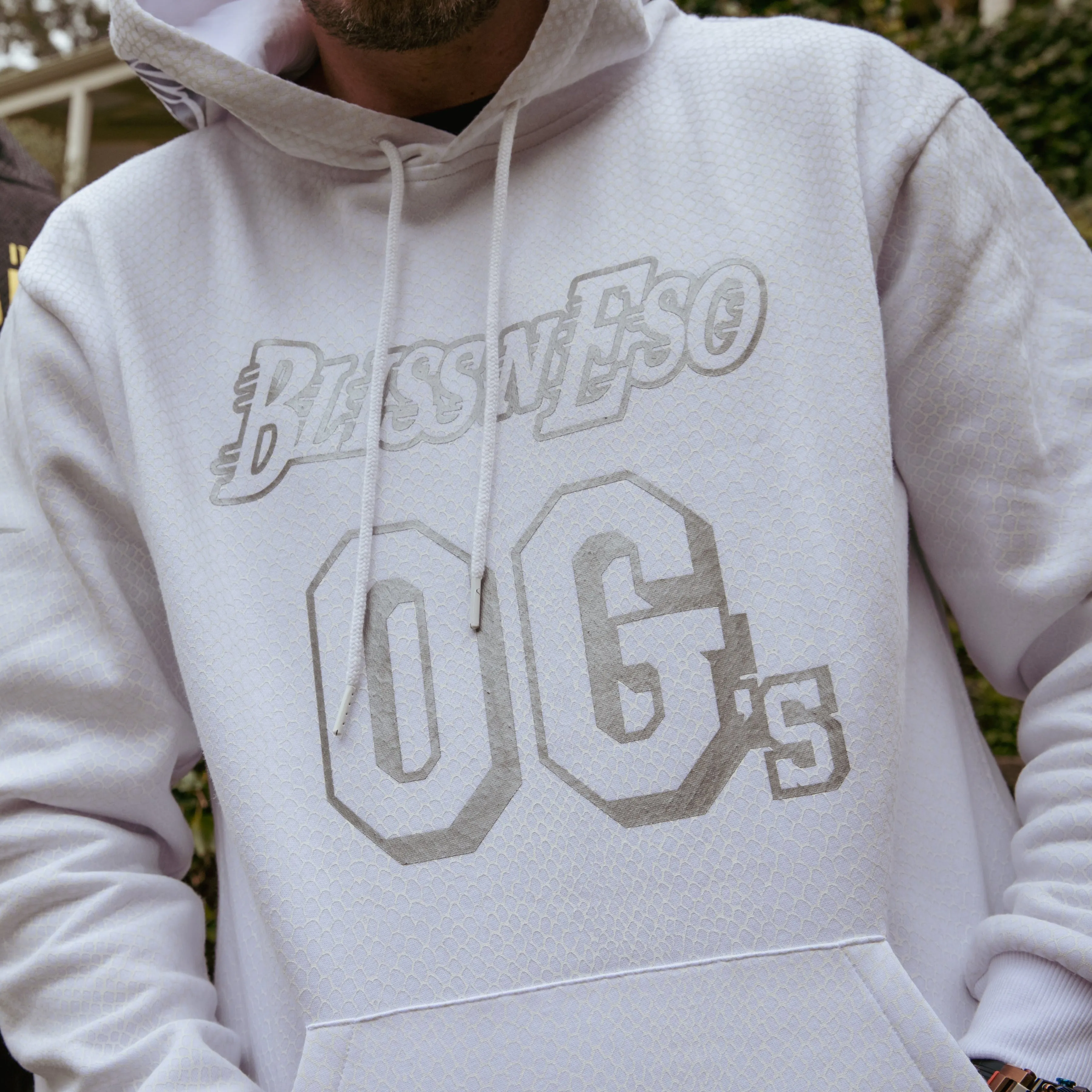 Bliss N Eso Snake Skin White Hoodie