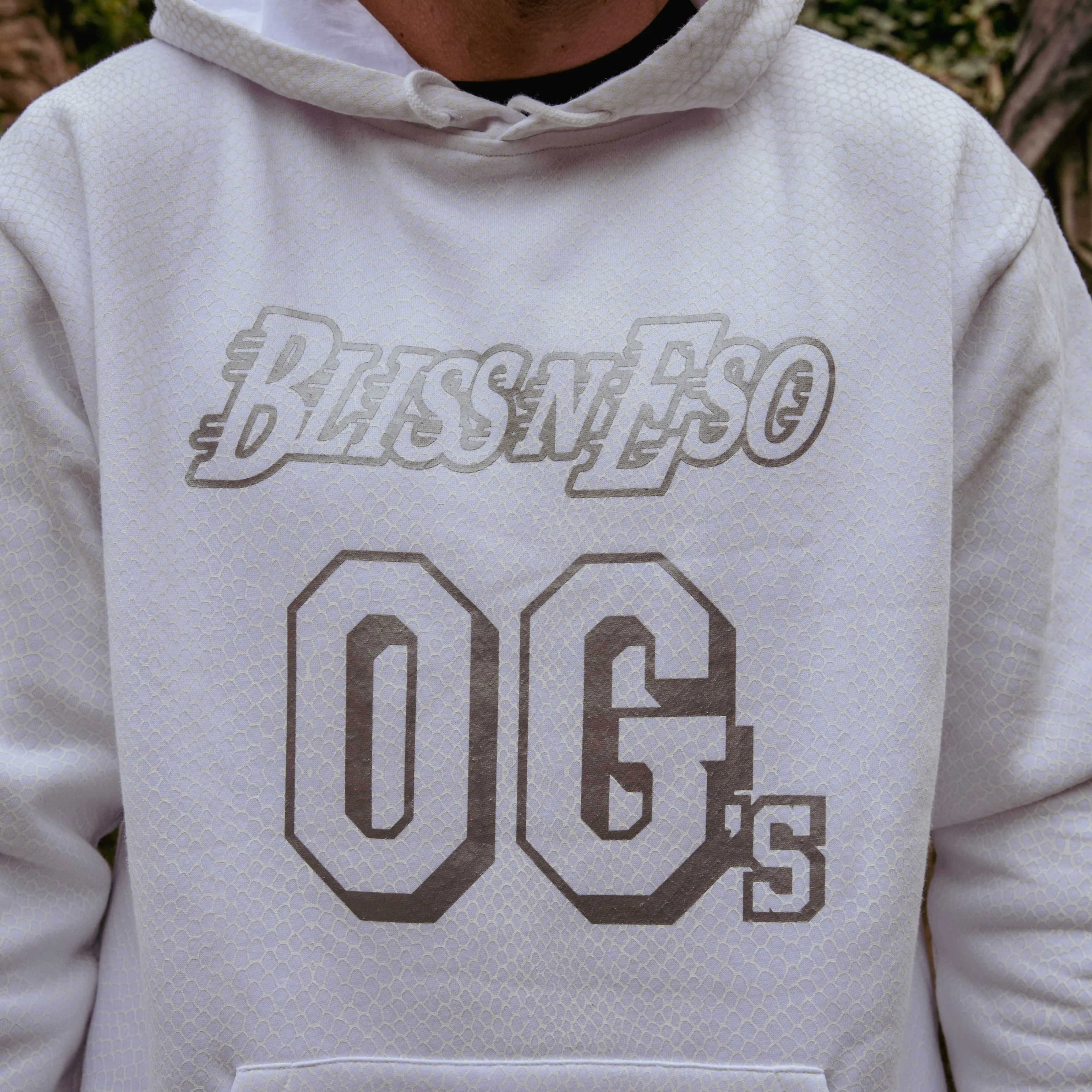 Bliss N Eso Snake Skin White Hoodie