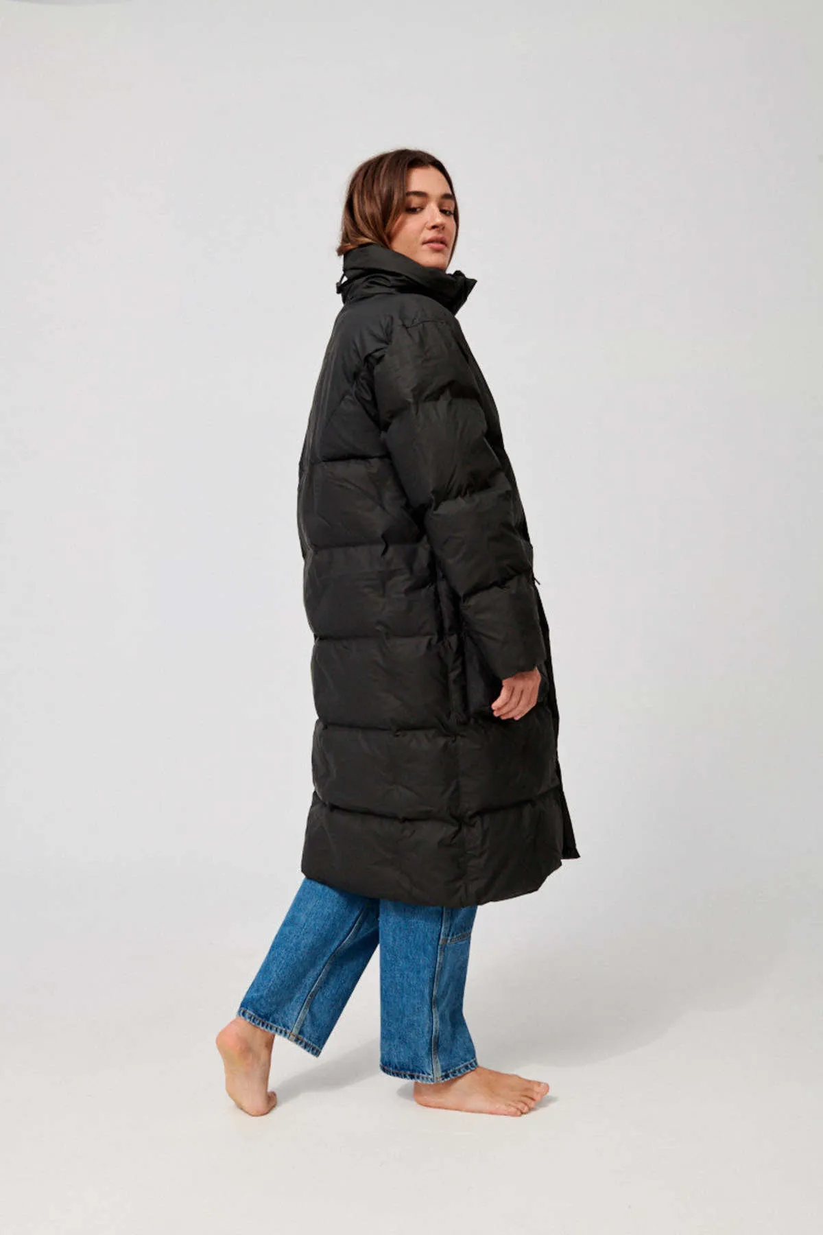 Block Puffer Coat