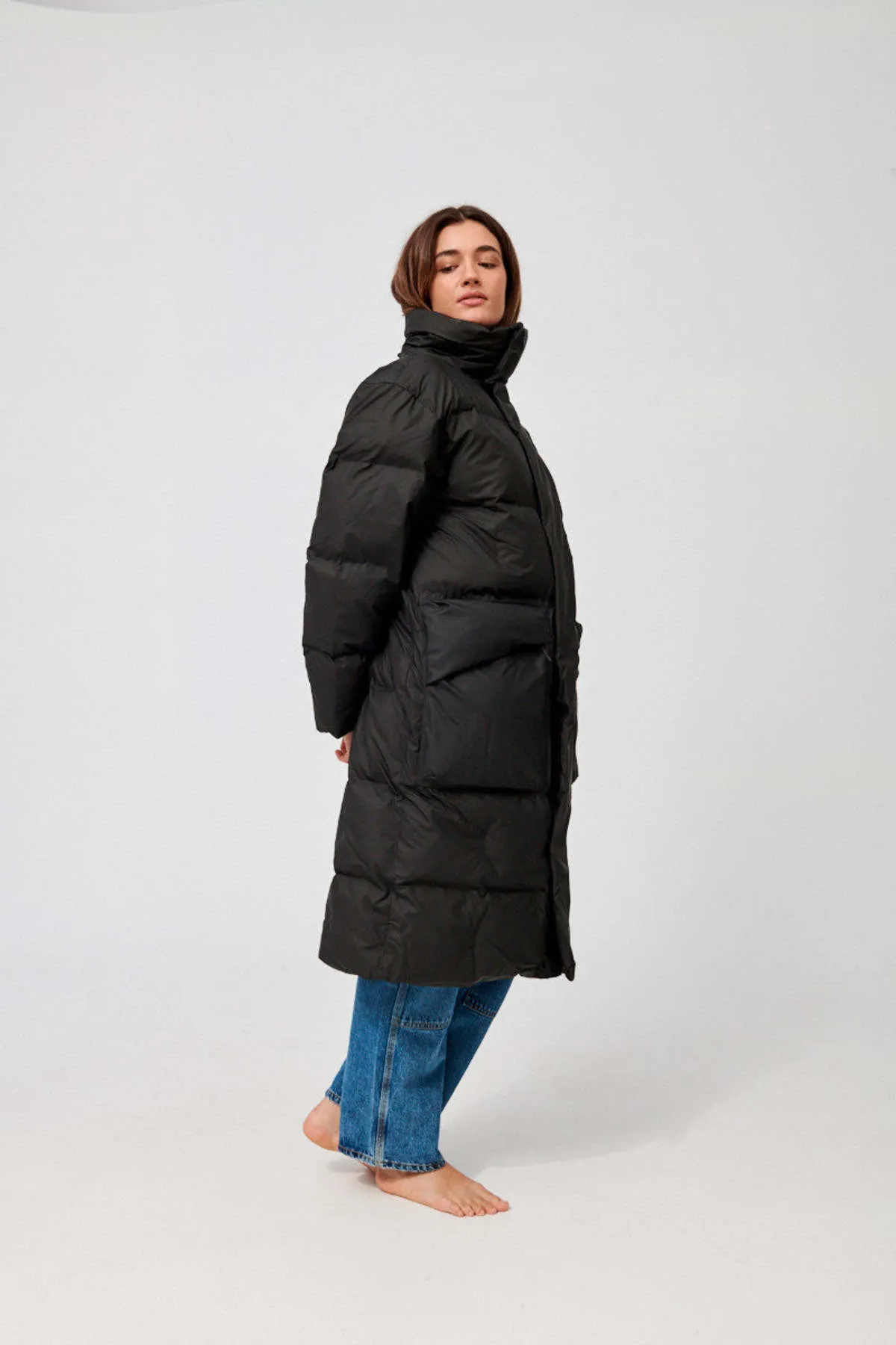 Block Puffer Coat