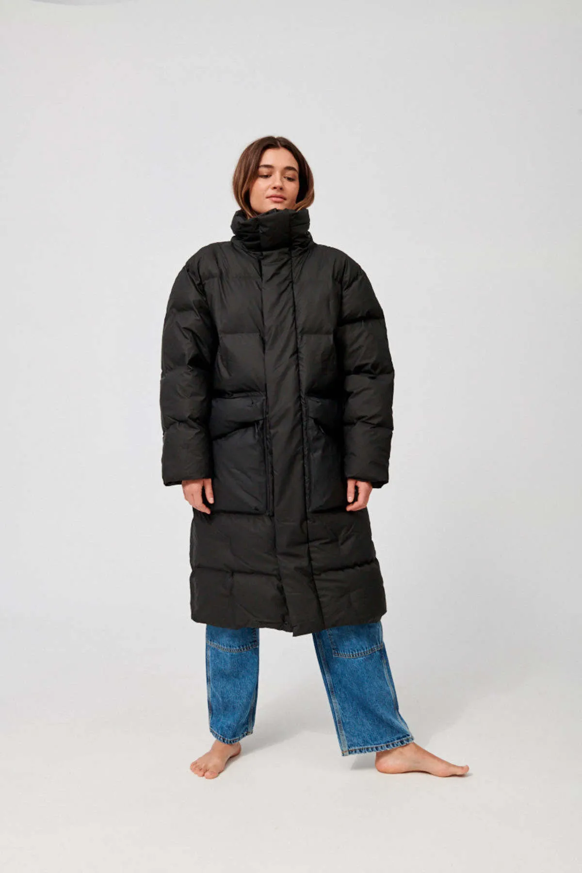 Block Puffer Coat