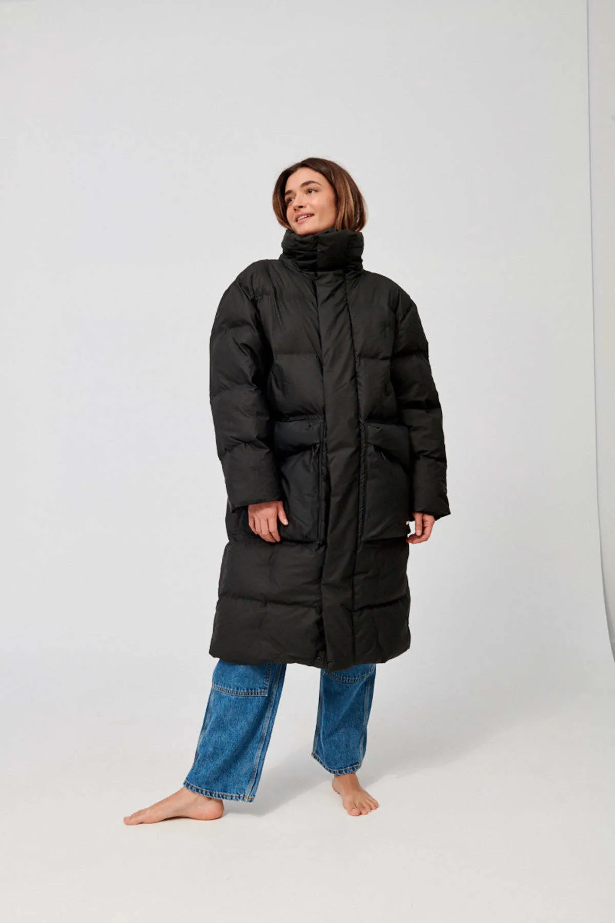 Block Puffer Coat