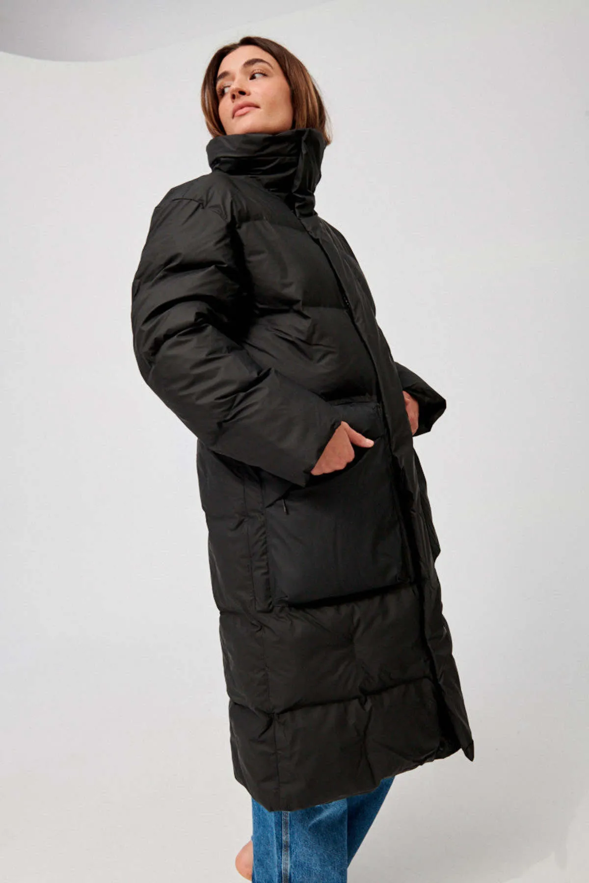 Block Puffer Coat