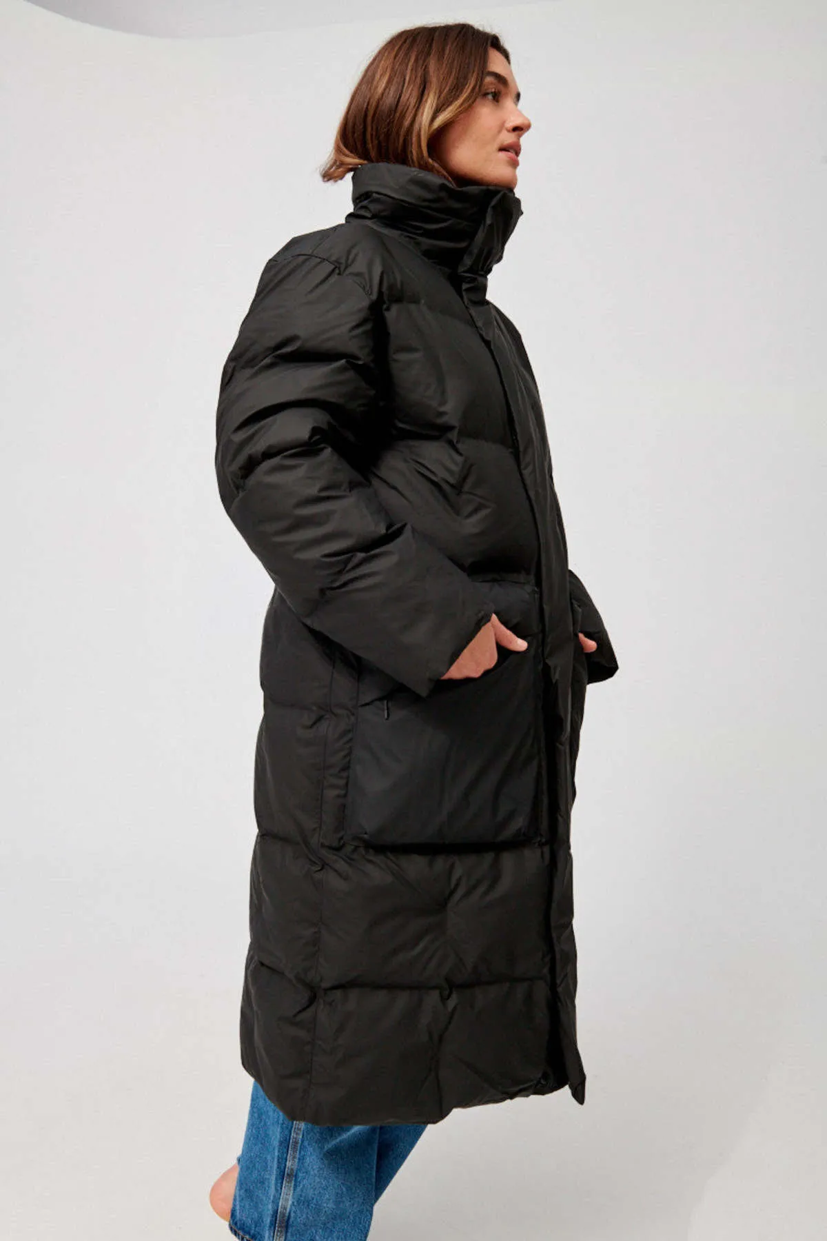 Block Puffer Coat