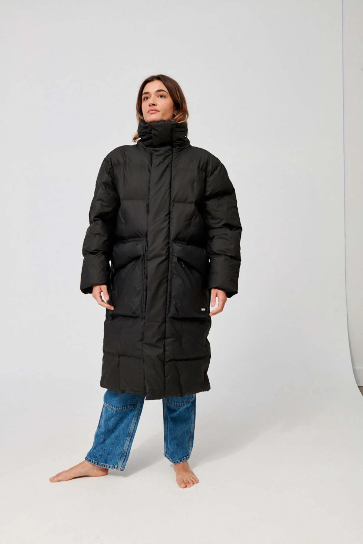 Block Puffer Coat