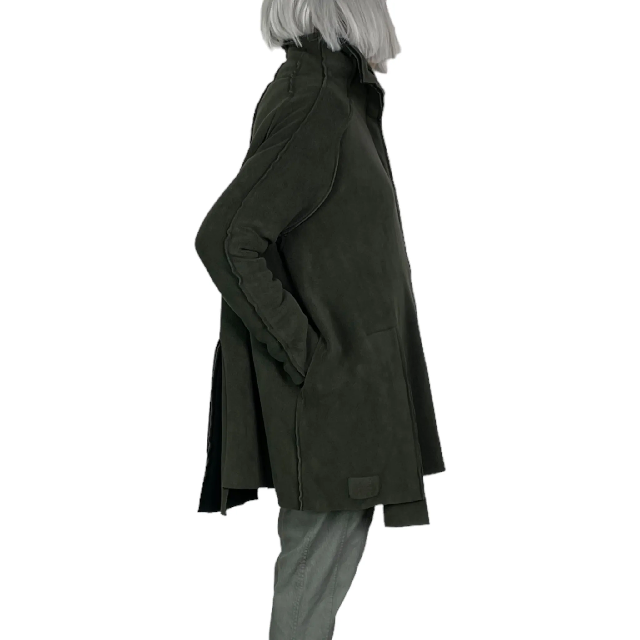 BONDED FLEECE LONG JACKET