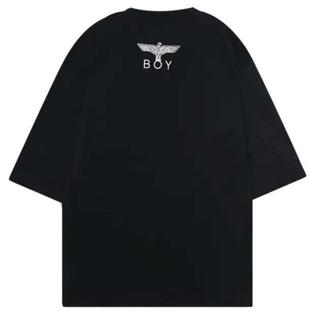 BOY LONDON  |Unisex Street Style U-Neck Cropped Cotton Long Fringes