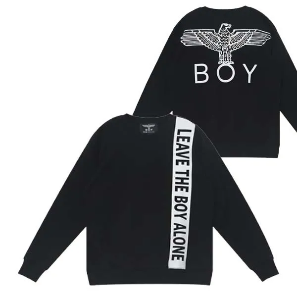 BOY LONDON  |Unisex Street Style U-Neck Long Sleeves Cotton Medium