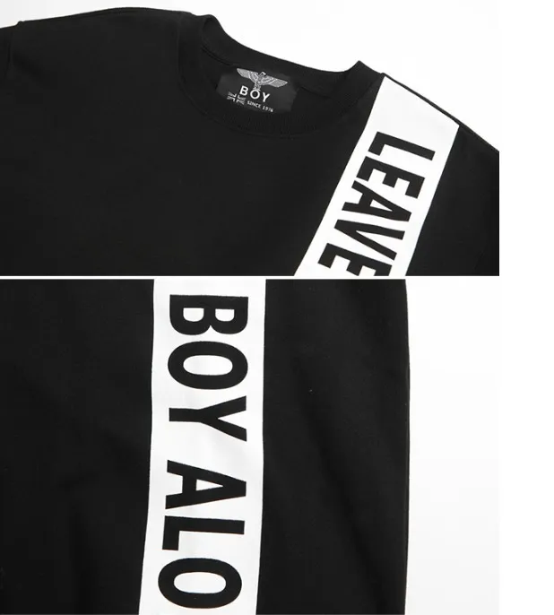 BOY LONDON  |Unisex Street Style U-Neck Long Sleeves Cotton Medium