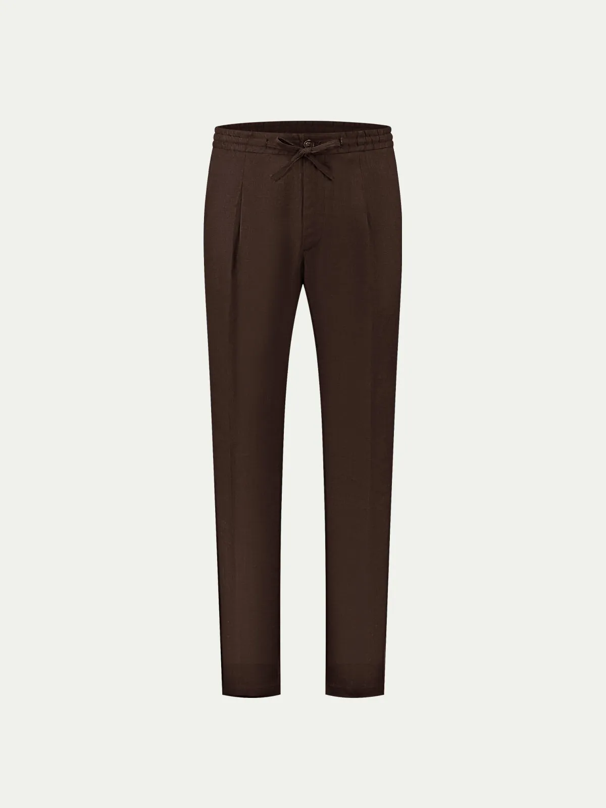 Brown Linen Seaside Trousers