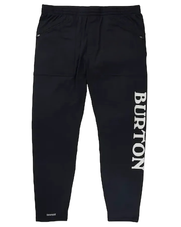 Burton Mens Midweight Base Layer Stash Pants - True Black - 2023