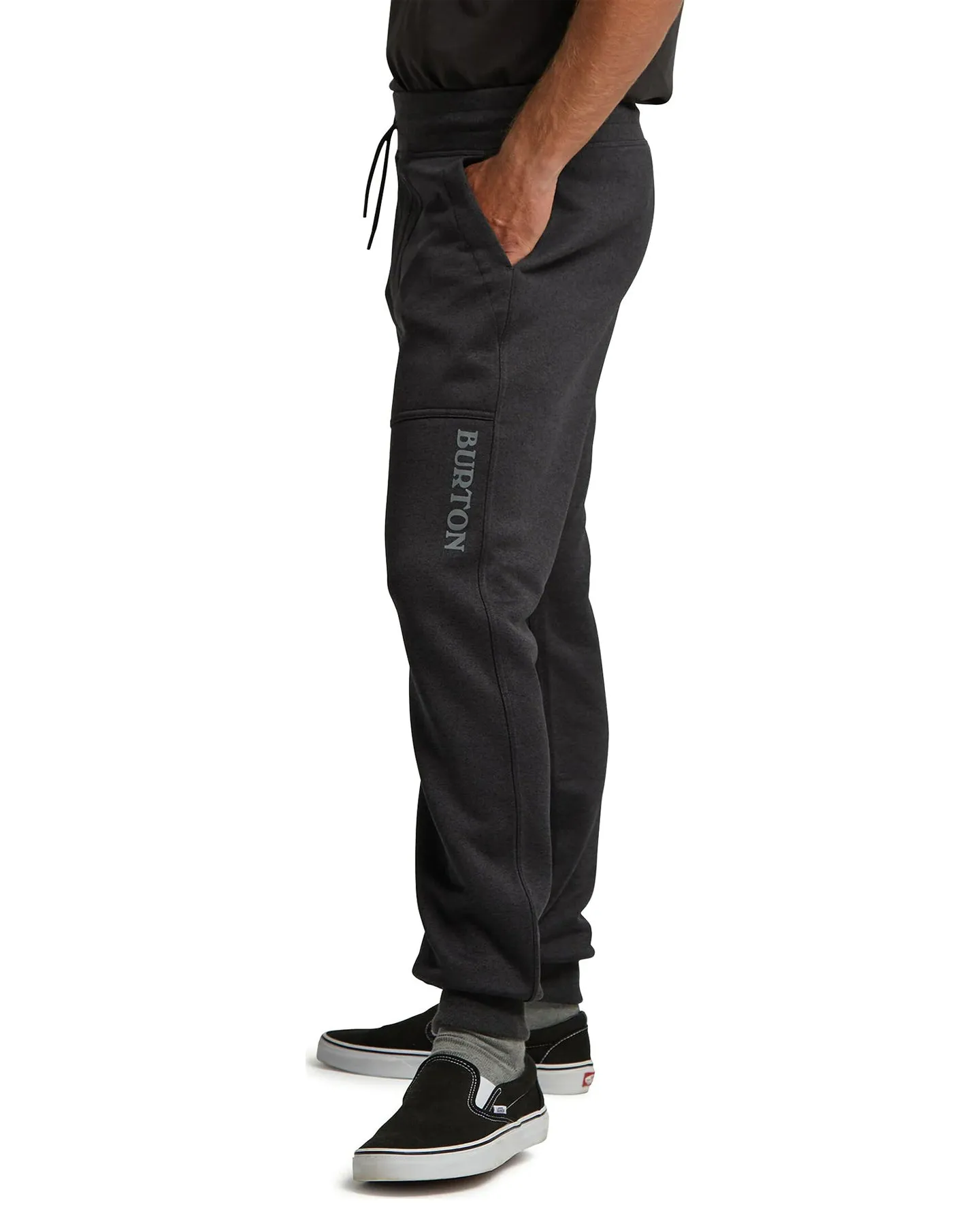 Burton Men's Oak Fleece Pants - True Black Heather