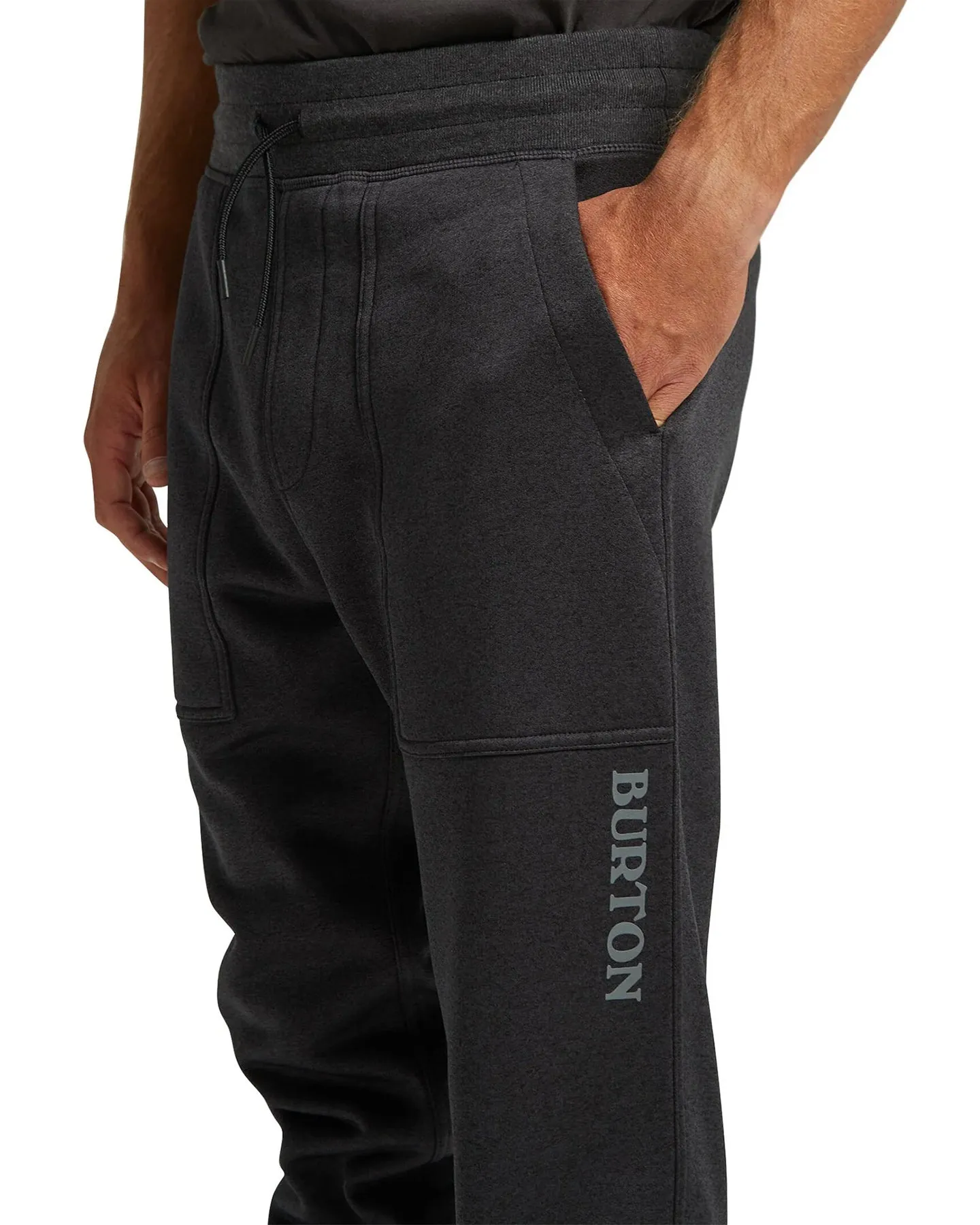 Burton Men's Oak Fleece Pants - True Black Heather