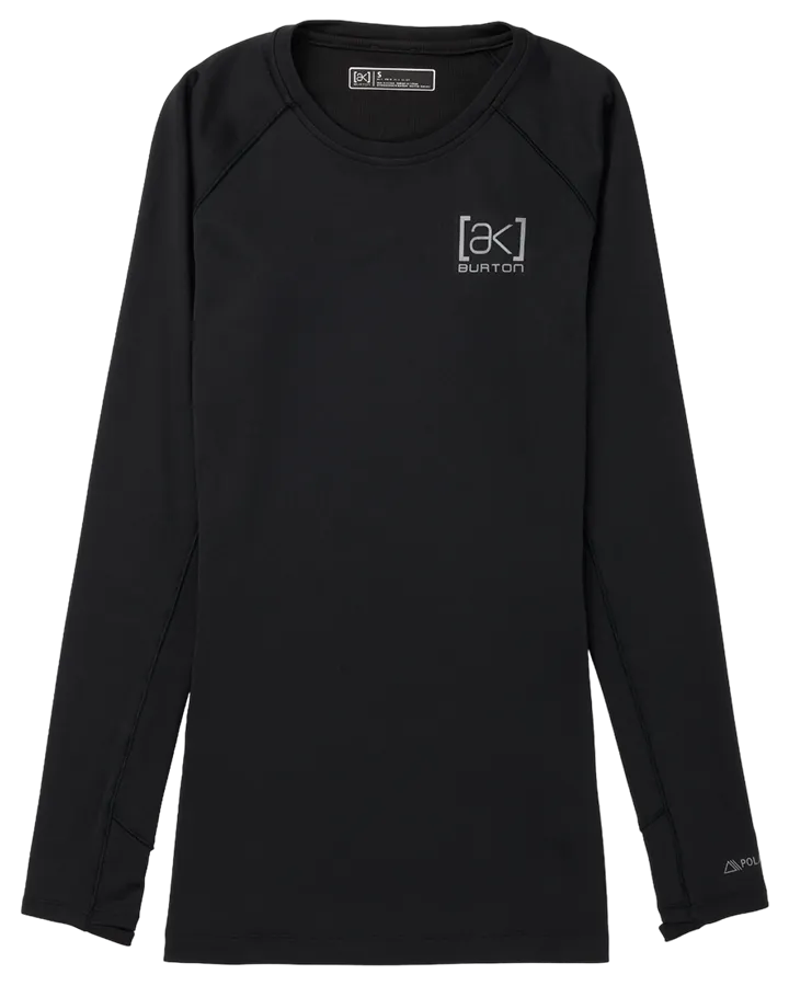 Burton Womens [ak] Helium Crew - True Black - 2023