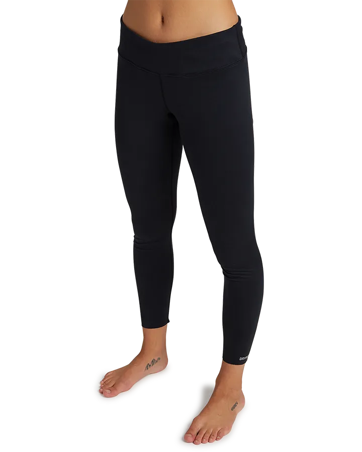 Burton Womens Midweight Base Layer Pants - True Black - 2023