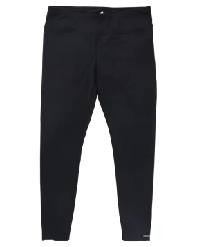 Burton Womens Midweight Base Layer Pants - True Black - 2023